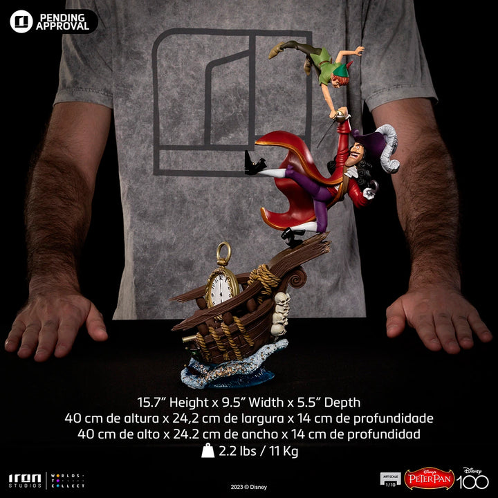 Iron Studios Disney Classics Peter Pan vs. Hook 1/10 Art Scale Statue