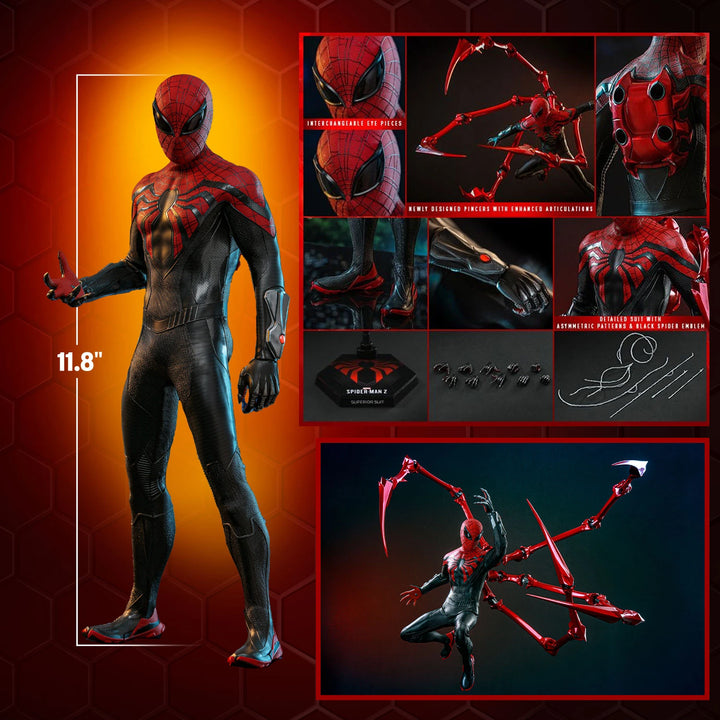 Hot Toys Marvel's Spider-Man 2 Spider-Man (Superior Suit) 1/6th Scale Figure
