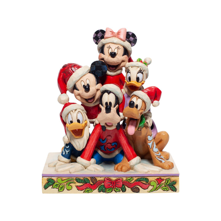 Official Disney Traditions Jim Shore Mickey & Friends Holiday Cheer