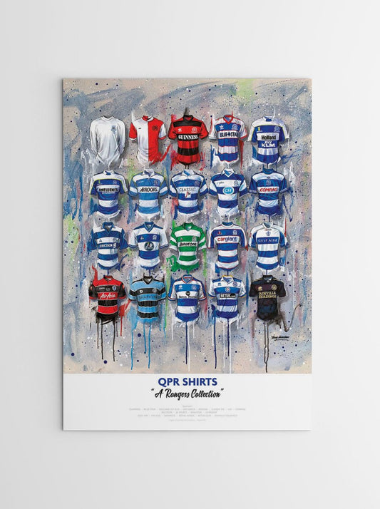 QPR FC Shirts - A2 Signed Limited Edition Prints, alternate view