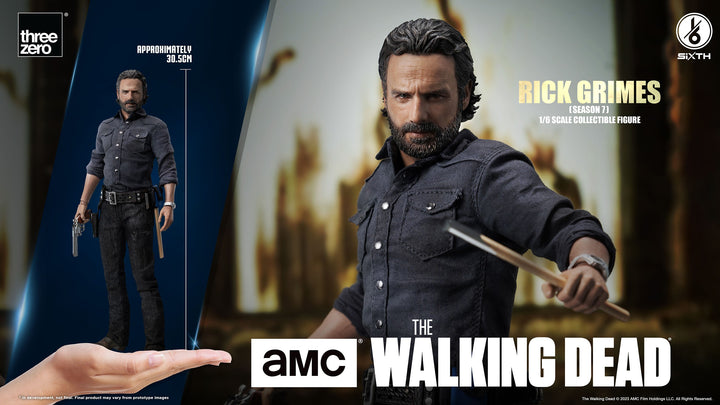 Threezero The Walking Dead SiXTH Rick Grimes (Season 7) 1/6 Scale Figure