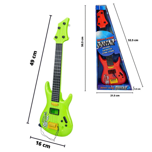 Kids Rock Guitar Toy – 4-String Musical Instrument (3 Assorted Colours) | Ages 3+, alternate view