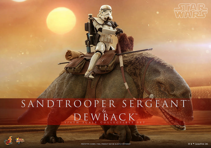 Hot Toys Star Wars A New Hope Sandtrooper Sergeant and Dewback 1/6th Scale Figure