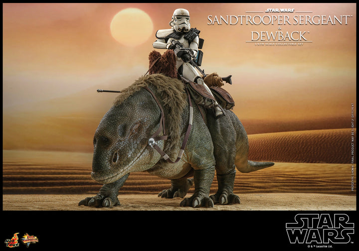 Hot Toys Star Wars A New Hope Sandtrooper Sergeant and Dewback 1/6th Scale Figure