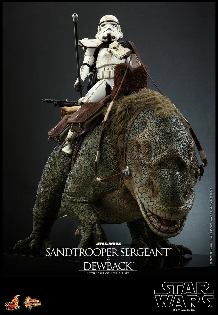 Hot Toys Star Wars A New Hope Sandtrooper Sergeant and Dewback 1/6th Scale Figure