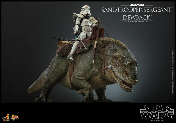 Hot Toys Star Wars A New Hope Sandtrooper Sergeant and Dewback 1/6th Scale Figure