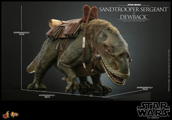 Hot Toys Star Wars A New Hope Sandtrooper Sergeant and Dewback 1/6th Scale Figure