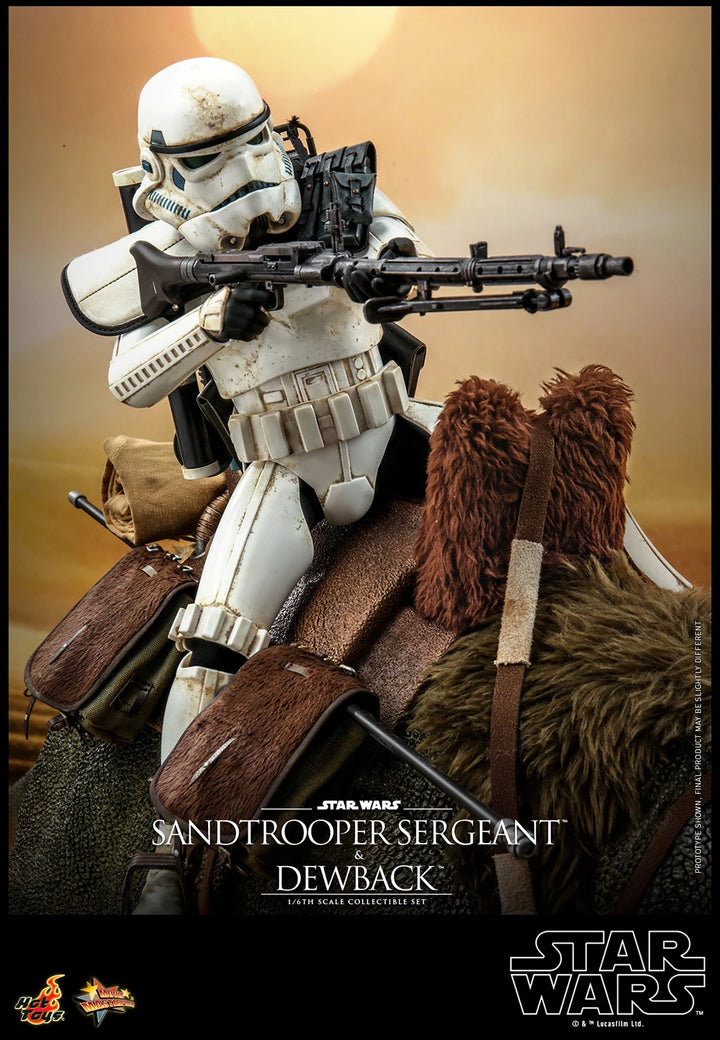 Hot Toys Star Wars A New Hope Sandtrooper Sergeant and Dewback 1/6th Scale Figure