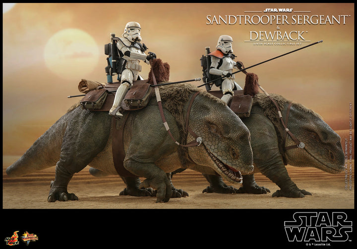 Hot Toys Star Wars A New Hope Sandtrooper Sergeant and Dewback 1/6th Scale Figure