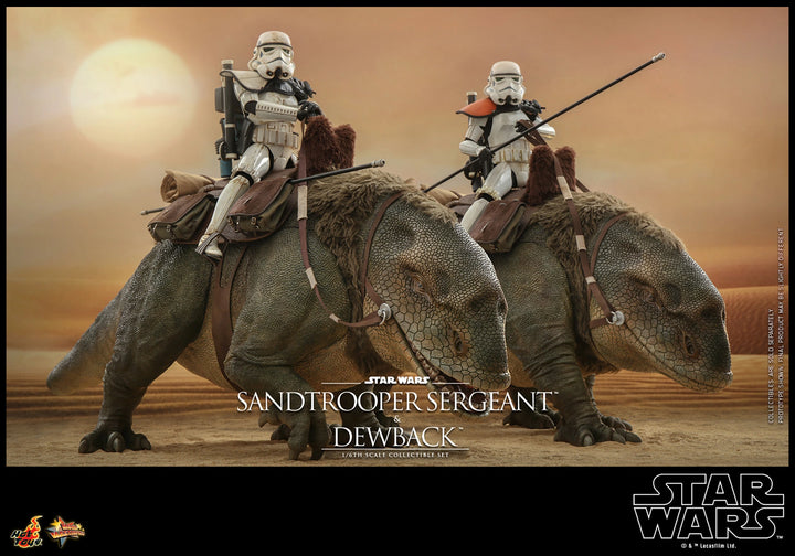 Hot Toys Star Wars A New Hope Sandtrooper Sergeant and Dewback 1/6th Scale Figure
