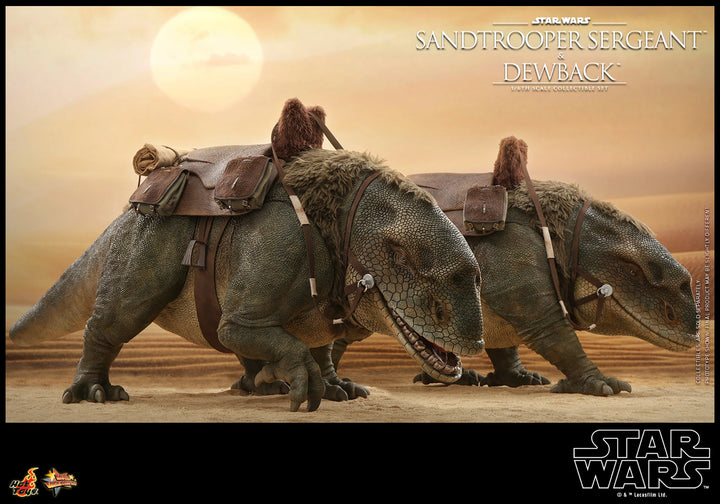 Hot Toys Star Wars A New Hope Sandtrooper Sergeant and Dewback 1/6th Scale Figure