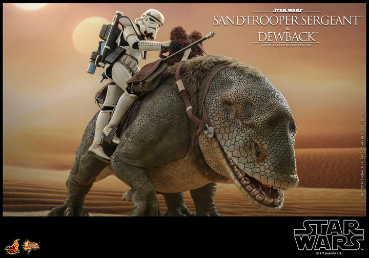 Hot Toys Star Wars A New Hope Sandtrooper Sergeant and Dewback 1/6th Scale Figure