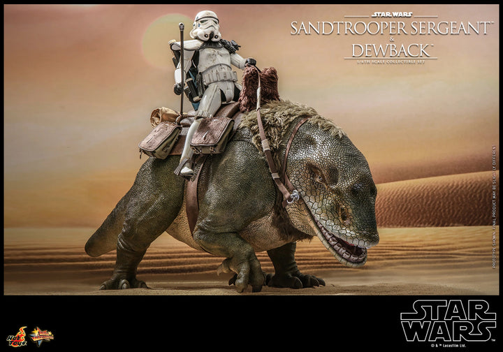 Hot Toys Star Wars A New Hope Sandtrooper Sergeant and Dewback 1/6th Scale Figure