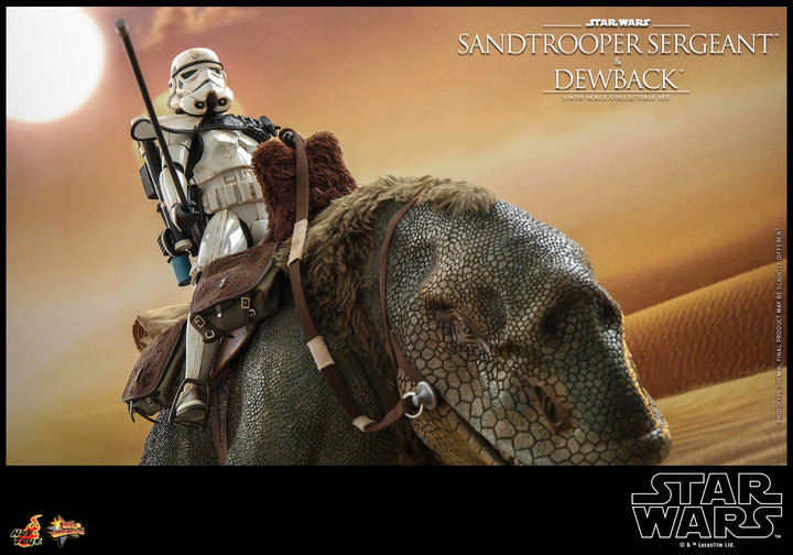 Hot Toys Star Wars A New Hope Sandtrooper Sergeant and Dewback 1/6th Scale Figure