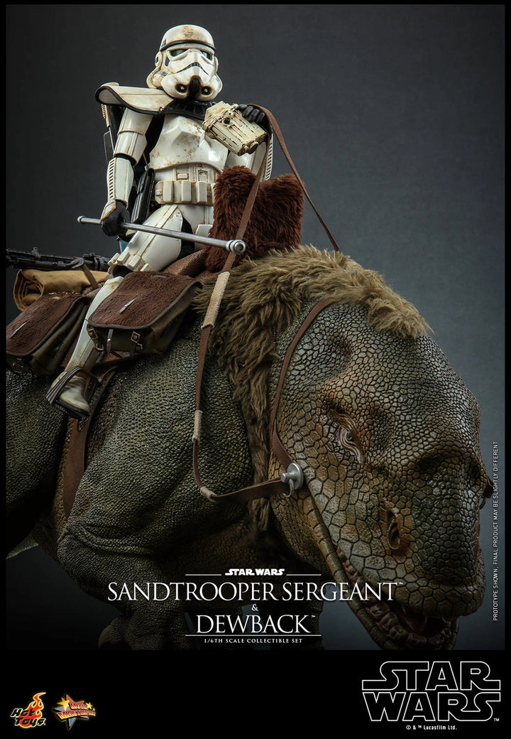 Hot Toys Star Wars A New Hope Sandtrooper Sergeant and Dewback 1/6th Scale Figure