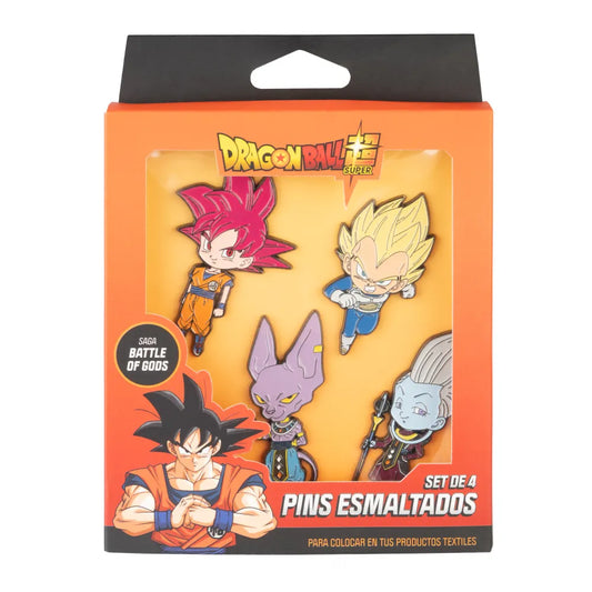 Dragon Ball Super Saga Battle of Gods Set of 4 Pins