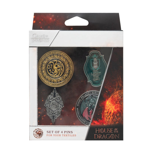 Game of Thrones House of the Dragon Set of 4 Pins