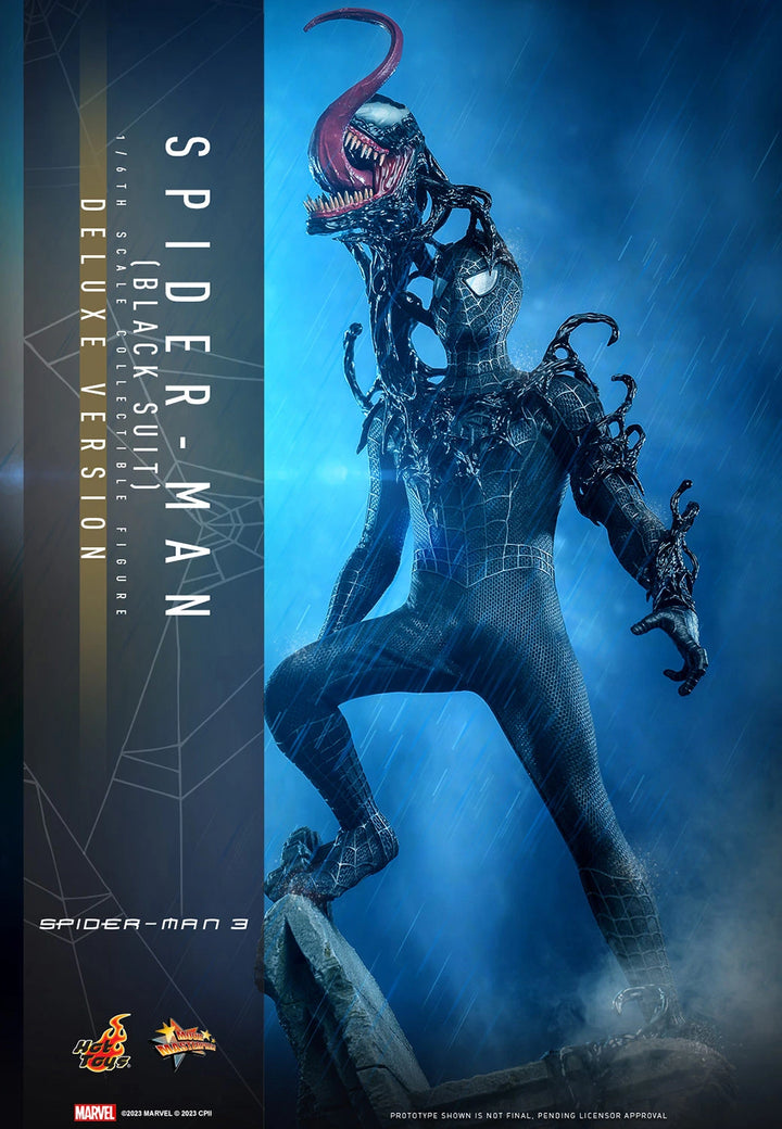 Hot Toys Spider-Man 3 Spider Man Black Suit 1/6th Scale Deluxe Figure