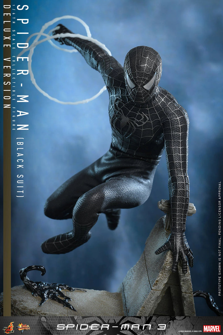 Hot Toys Spider-Man 3 Spider Man Black Suit 1/6th Scale Deluxe Figure