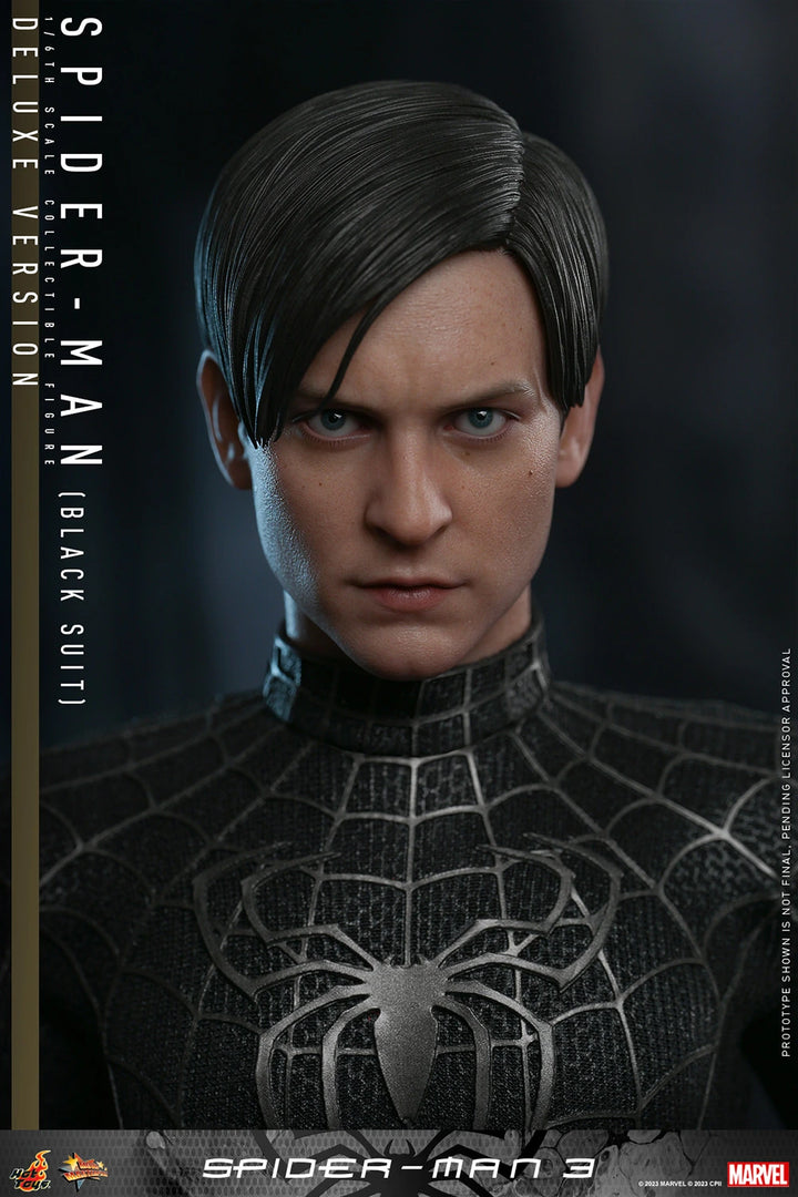 Hot Toys Spider-Man 3 Spider Man Black Suit 1/6th Scale Deluxe Figure