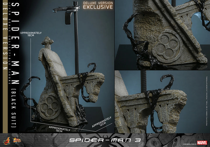 Hot Toys Spider-Man 3 Spider Man Black Suit 1/6th Scale Deluxe Figure