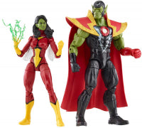 Marvel Legends Series Skrull Queen and Super Skrull Action Figure