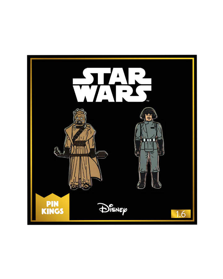 Official Pin Kings Star Wars Enamel Pin Badge Set Tusken Raider and Imperial Death Star Technician