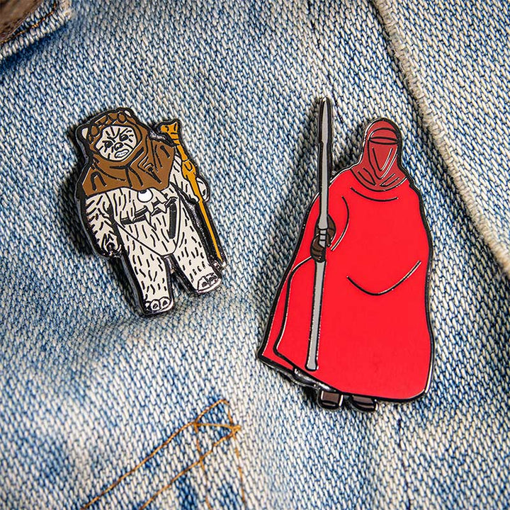 Official Pin Kings Star Wars Enamel Pin Badge Set Emperor’s Royal Guard and Chief Chirpa