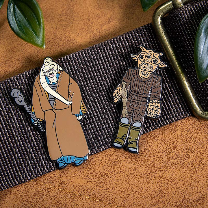 Official Pin Kings Star Wars Enamel Pin Badge Set Bib Fortuna and Ree-Yees