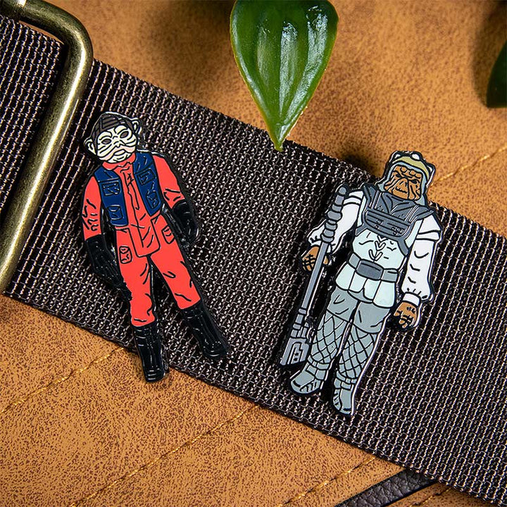 Official Pin Kings Star Wars Enamel Pin Badge Set Nien Nunb and Nikto