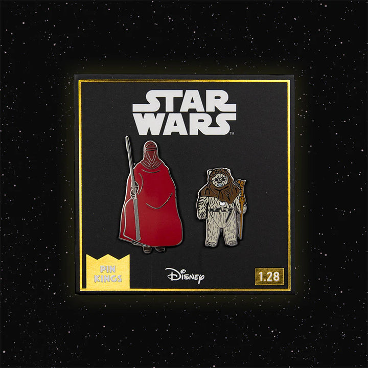 Official Pin Kings Star Wars Enamel Pin Badge Set Emperor’s Royal Guard and Chief Chirpa