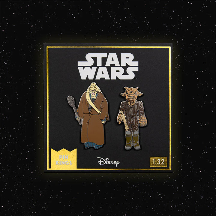 Official Pin Kings Star Wars Enamel Pin Badge Set Bib Fortuna and Ree-Yees