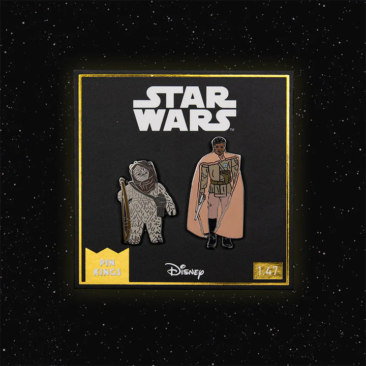 Official Pin Kings Star Wars Enamel Pin Badge Set Warok and Lando Calrissian