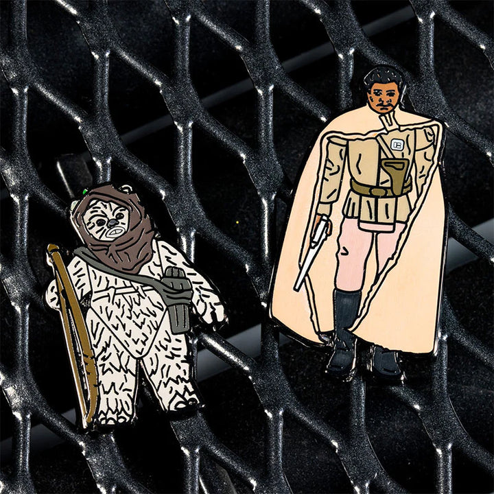 Official Pin Kings Star Wars Enamel Pin Badge Set Warok and Lando Calrissian