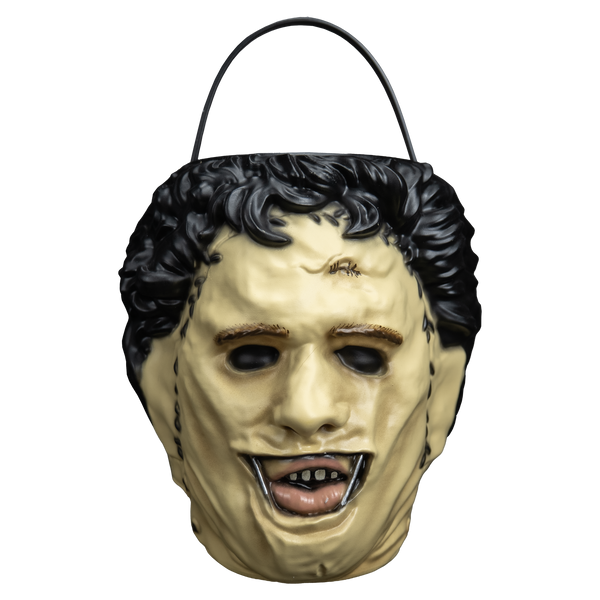 Leatherface Texas Chainsaw Massacre 1974 candy pail front view