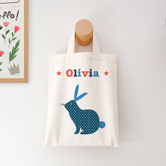 Personalised Child's Rabbit Gift Bag, alternate view