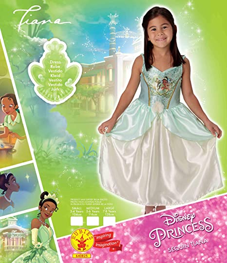 Official Disney Princess Sequin Tiana Classic Costume (7 8 Years Old) - Image 2