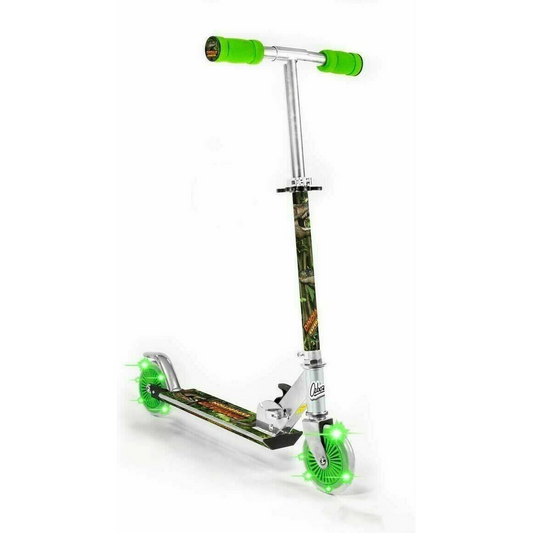 Dinosaur Push Scooter with 2 Light up Wheel for Children Boy Girl SV14697, alternate view