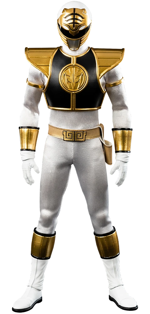 Mighty Morphin Power Rangers FigZero White Ranger 1/6 Scale Figure