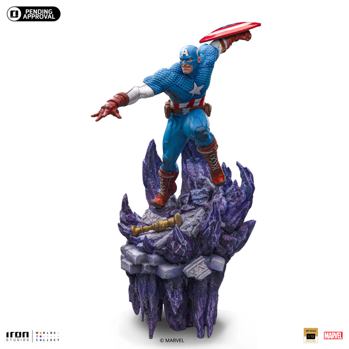 Iron Studios The Infinity Gauntlet Battle Diorama Series Captain America Deluxe 1/10 Art Scale Limited Edition Statue