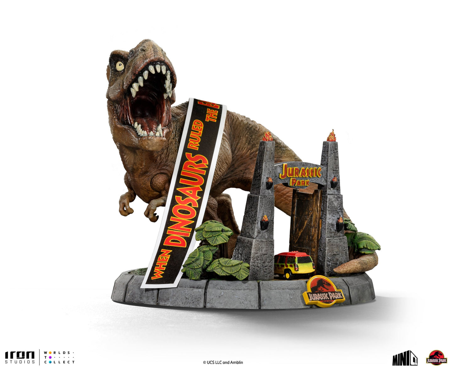 Iron Studios Jurassic Park MiniCo 30th Anniversary Deluxe T-Rex Figure : Release Date ETA AUGUST