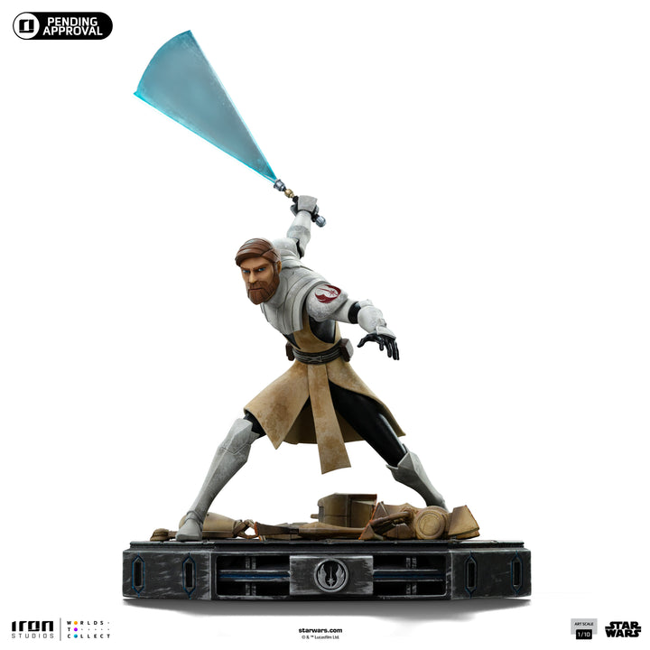 Iron Studios Obi Wan Kenobi Star Wars The Clone Wars Art Scale Statue Limited Edition 1 10 Scale
