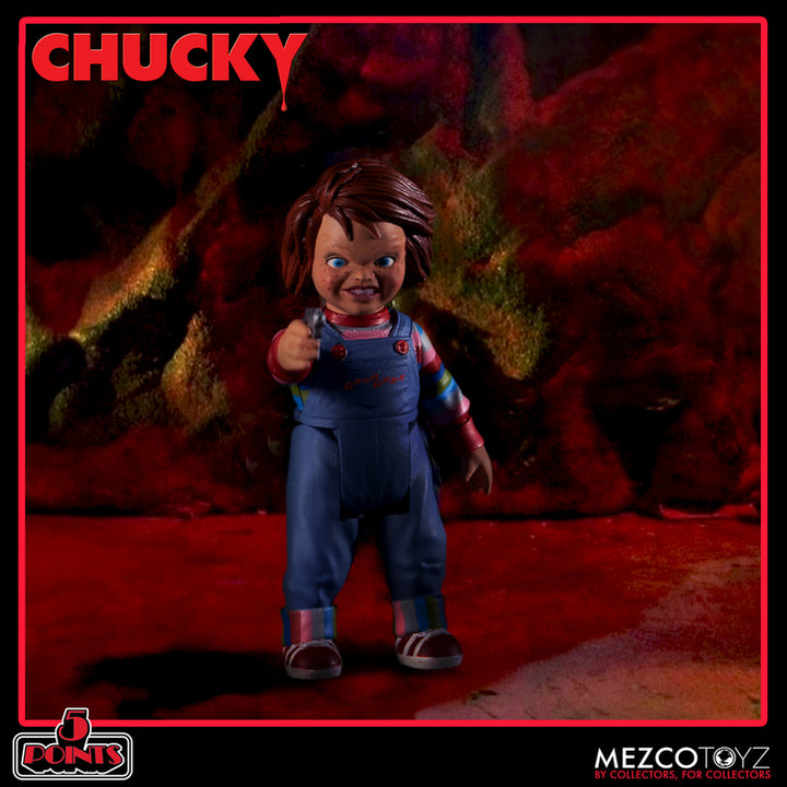 Mezco Child's Play 5 Points Chucky Deluxe Action Figure Set
