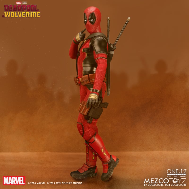 Deadpool and Wolverine MEZCO ONE12 COLLECTIVE Deluxe Action Figures Bundle