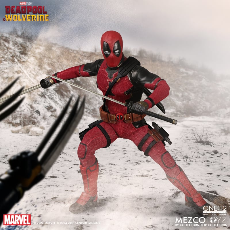 Deadpool and Wolverine MEZCO ONE12 COLLECTIVE Deluxe Action Figures Bundle