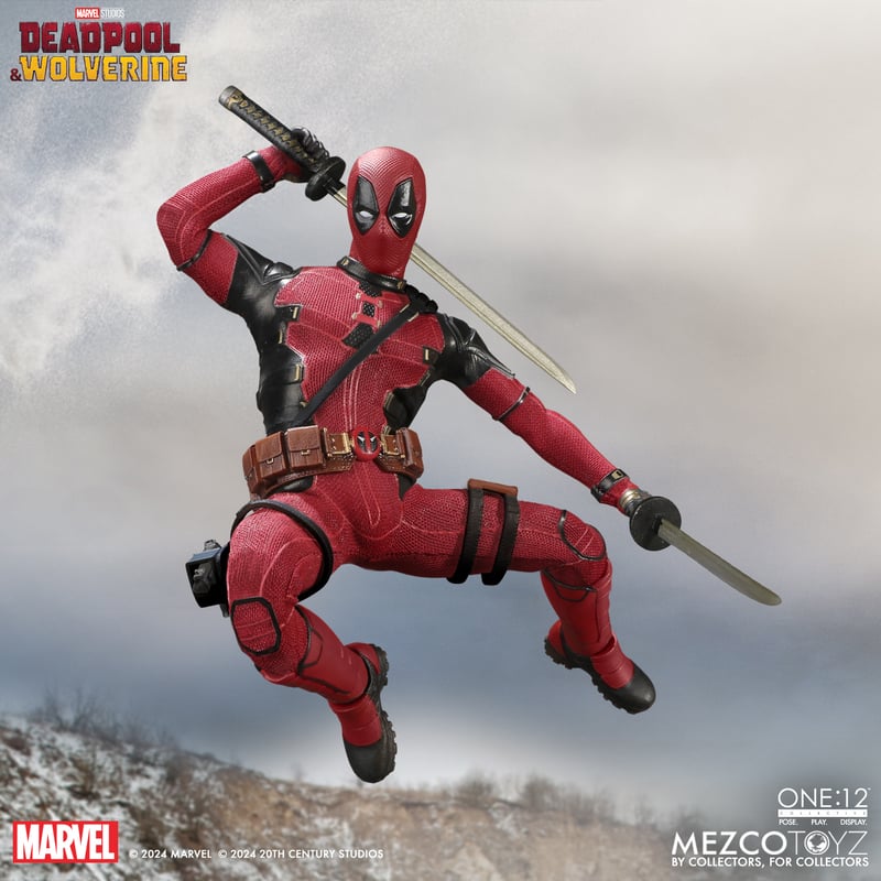 Deadpool and Wolverine MEZCO ONE12 COLLECTIVE Deluxe Action Figures Bundle