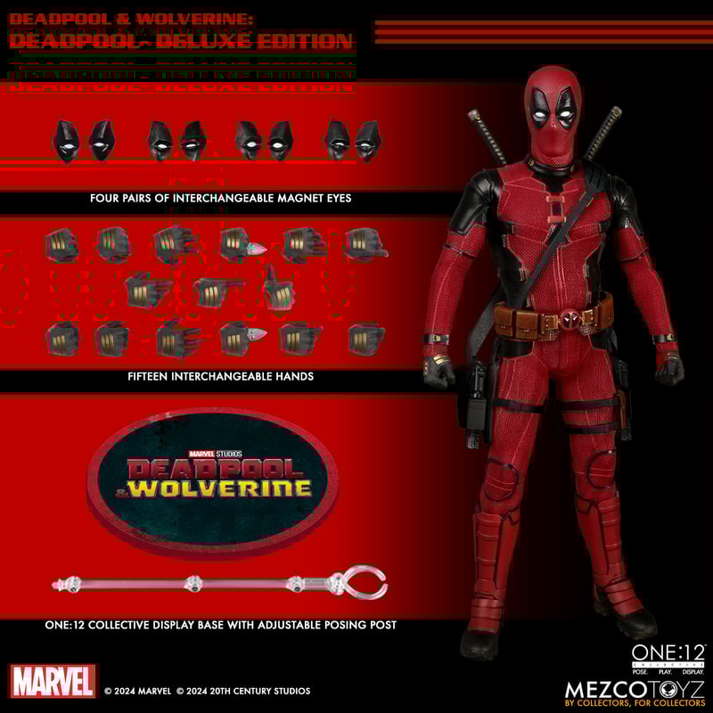 Deadpool and Wolverine MEZCO ONE12 COLLECTIVE Deluxe Action Figures Bundle