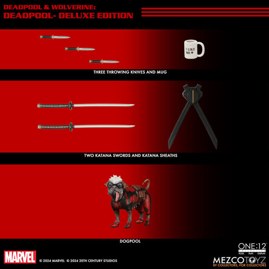 Deadpool & Wolverine One:12 Collective Deadpool and Dogpool Action Figure
