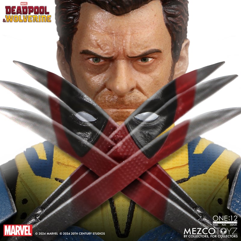 Deadpool and Wolverine MEZCO ONE12 COLLECTIVE Deluxe Action Figures Bundle
