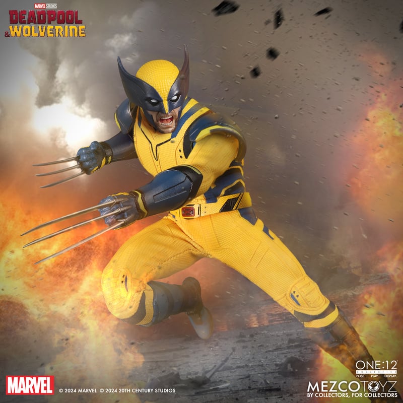 Deadpool and Wolverine MEZCO ONE12 COLLECTIVE Deluxe Action Figures Bundle